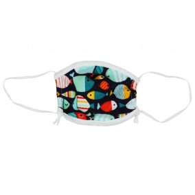 Kétrétegű textil szájmaszk orrmerevítővel gyerekeknek