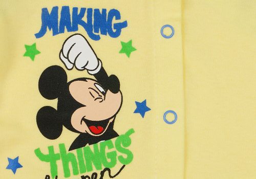 Disney Mickey hosszú ujjú vékony pamut rugdalózó