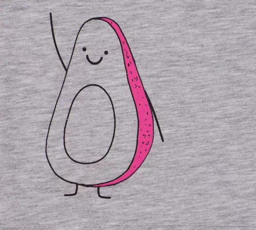 Mini&Me kislány rövid ujjú póló Avokádó mintával