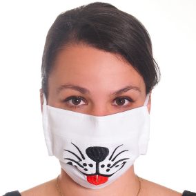 Kétrétegű textil szájmaszk orrmerevítővel