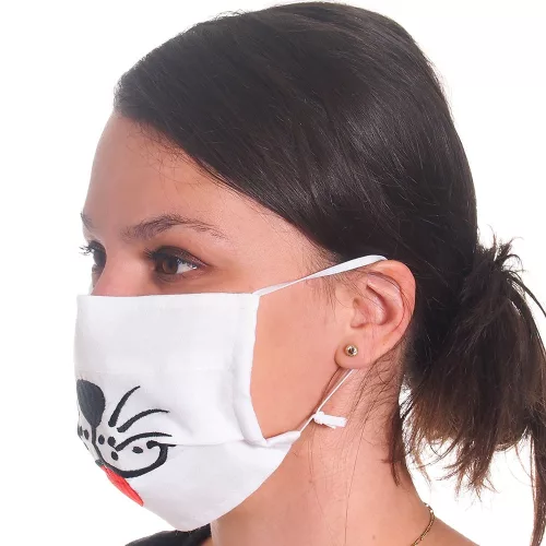 Kétrétegű textil szájmaszk orrmerevítővel