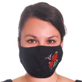 Kétrétegű textil szájmaszk orrmerevítővel