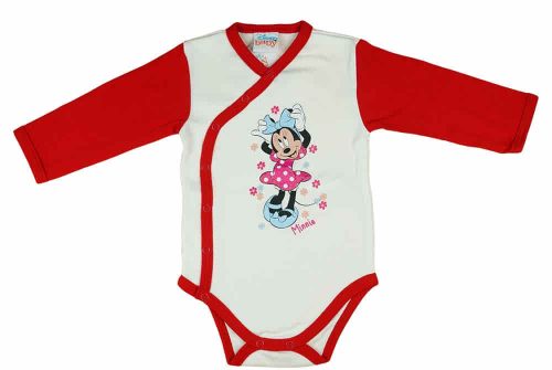 Disney Minnie virágos hosszú ujjú baba body