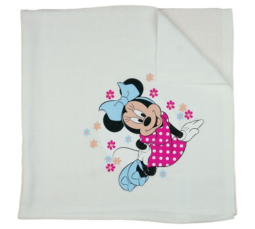 Disney Minnie virágos textil (tetra) pelenka 70x70cm
