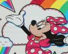 Disney Minnie szivárványos rövid ujjú lányka póló