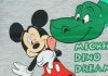 Disney Mickey dinós hosszú ujjú fiú póló