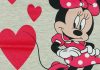 Disney Minnie csillámos, szíves hosszú ujjú lányka póló