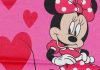 Disney Minnie csillámos, szíves hosszú ujjú lányka póló