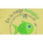 " Én is nagy horgász leszek!" feliratos ujjatlan rugdalózó