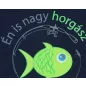   "Én is nagy horgász leszek" feliratos ujjatlan napozó