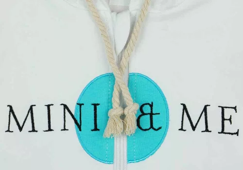 Mini&Me cipzáras kapucnis pulóver