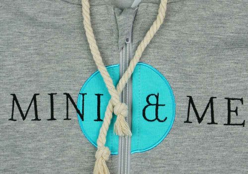 Mini&Me női cipzáras kapucnis pulóver