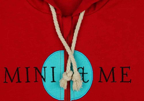 Mini&Me női cipzáras kapucnis pulóver