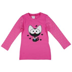 Cicás hosszú ujjú lányka póló