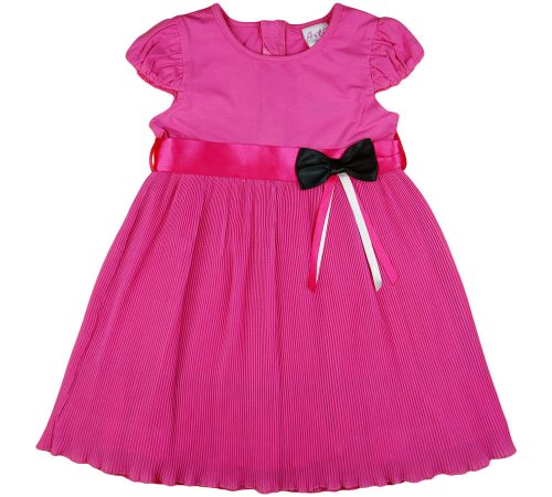 Pink alkalmi kislány ruha dekoratív masnival
