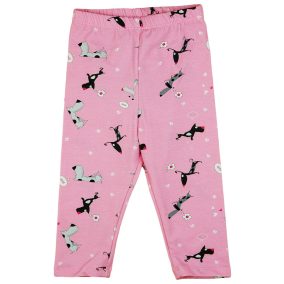 Kutyusos lányka pamut leggings