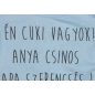 "Én cuki vagyok" feliratos hosszú ujjú baba body kék