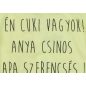 "Én cuki vagyok" feliratos hosszú ujjú baba body zöld