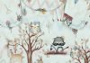 "Baby Dreams" kantáros babanadrág erdei állatokkal