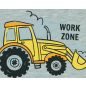   "Work Zone" munkagépes belül bolyhos ujjatlan rugdalózó