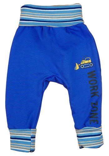 "Work Zone" munkagépes, belül bolyhos baba nadrág 2:1 méret