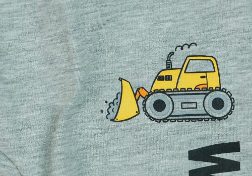 "Work Zone" munkagépes, belül bolyhos baba nadrág 2:1 méret