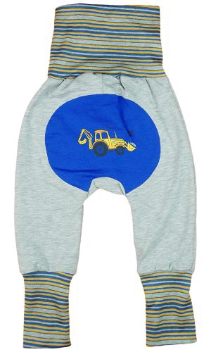 "Work Zone" munkagépes, belül bolyhos baba nadrág 2:1 méret