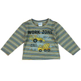 Markoló mintás hosszú ujjú fiú póló