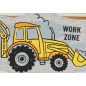 "Work zone" ujjatlan plüss rugdalózó