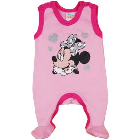   Disney Minnie szívecskés belül bolyhos ujjatlan rugdalózó