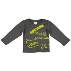 Krokodilos dombornyomott hosszú ujjú póló