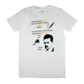József Attila idézetes rövid ujjú kamasz póló