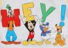 Disney Mickey és barátai hosszú ujjú baba body sárga