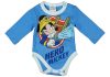 Disney Mickey tűzoltós hosszú ujjú baba body kék