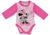 Disney Minnie tündéres hosszú ujjú baba body rózsaszín