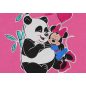 Disney Minnie pandás belül bolyhos ujjatlan rugdalózó