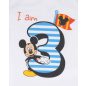 Disney Mickey szülinapos hosszú ujjú baba body 3 éves
