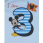 Disney Mickey szülinapos hosszú ujjú baba body 3 éves