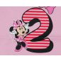 Disney Minnie szülinapos rövid ujjú baba body 2 éves rózsaszín