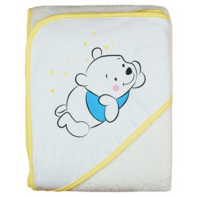 Disney Micimackó kapucnis frottír törölköző 100x100cm