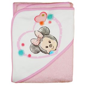   Disney Minnie "rajzos" kapucnis frottír törölköző 100x100cm