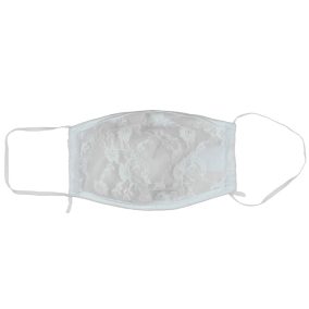 Kétrétegű textil csipkés szájmaszk orrmerevítővel