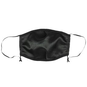 Kétrétegű textil szatén szájmaszk orrmerevítővel
