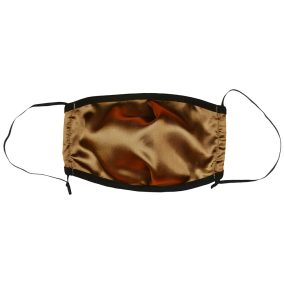 Kétrétegű textil szatén szájmaszk orrmerevítővel