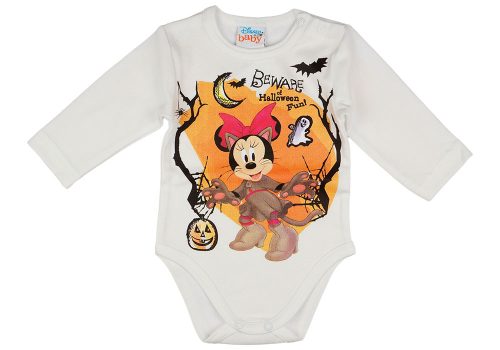 Disney Minnie halloween hosszú ujjú baba body fehér