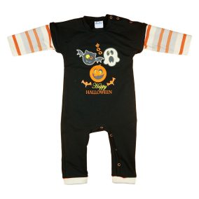 Halloween mintás hosszú ujjú rugdalózó