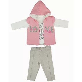 3 részes mellényes baba szett