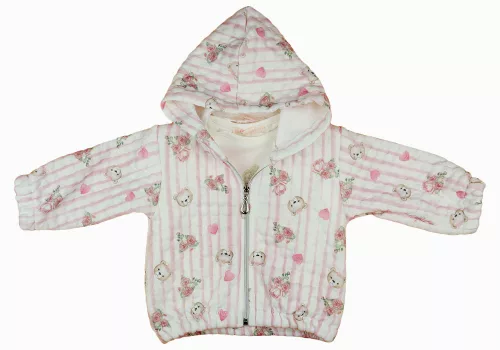 3 részes macis kardigános baba szett