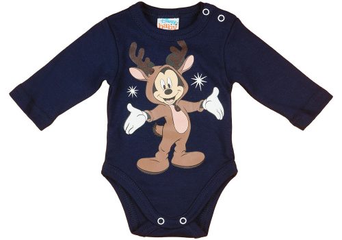 Disney Mickey karácsonyi hosszú ujjú baba body