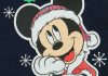 Hosszú ujjú, belül enyhén bolyhos baba rugdalózó karácsonyi Mickey egér mintával